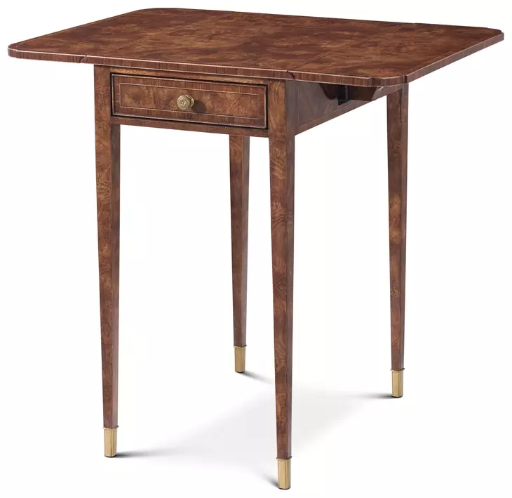 Stephen Church Yorkshire Umber and Gold Rectangular Rourke Accent Table