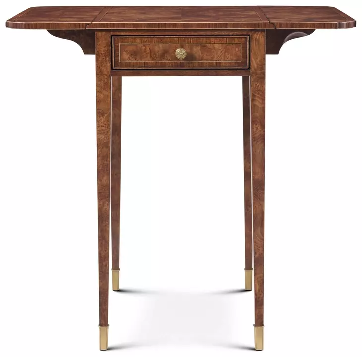 Stephen Church Yorkshire Umber and Gold Rectangular Rourke Accent Table