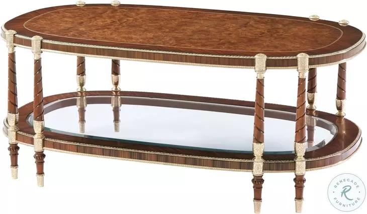 The Timothy Winterize 48" Oval Cocktail Table