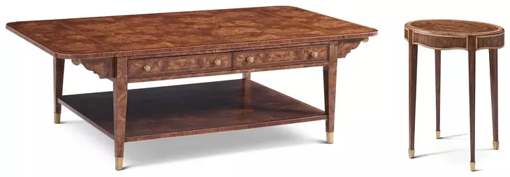 Stephen Church Yorkshire Umber Rectangular Torin Occasional Table Set