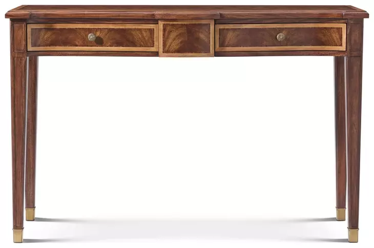 Stephen Church Harrow Brown and Gold Rectangular Merritt Console Table