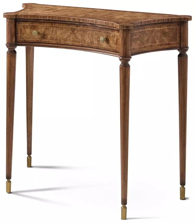 Stephen Church Lancaster Brown and Gold 34" Lorient Writing Table