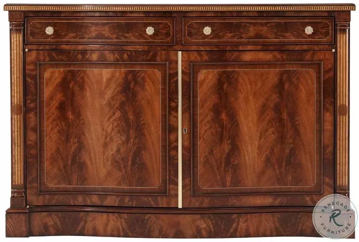Tristam Brown And Gold 2 Drawer Tristam Cabinet