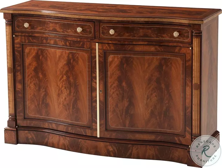 Tristam Brown And Gold 2 Drawer Tristam Cabinet