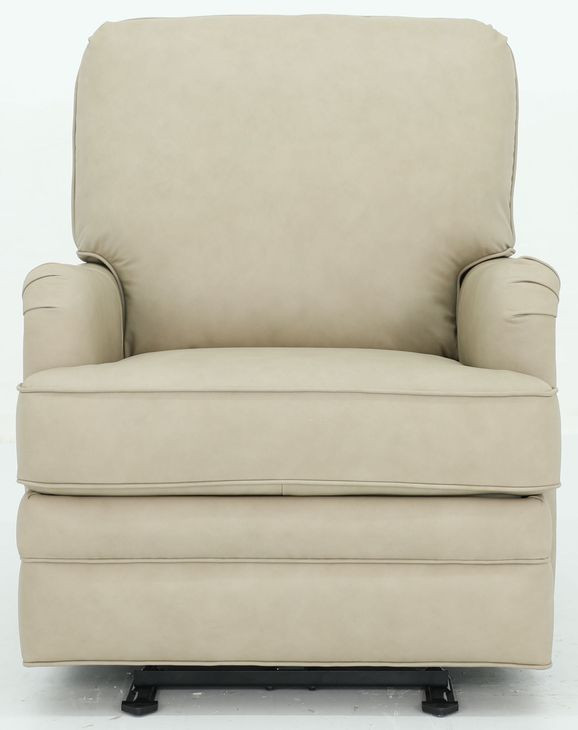 Scarlett Cashmere Stone Leather Wall Hugger Power Recliner with USB Port