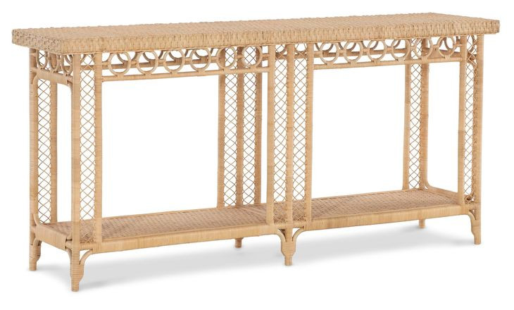 Commerce and Market Light Natural Rectangular Console Table