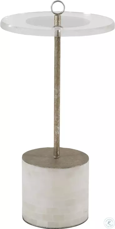 Lexi Champagne Metal Drinking Table