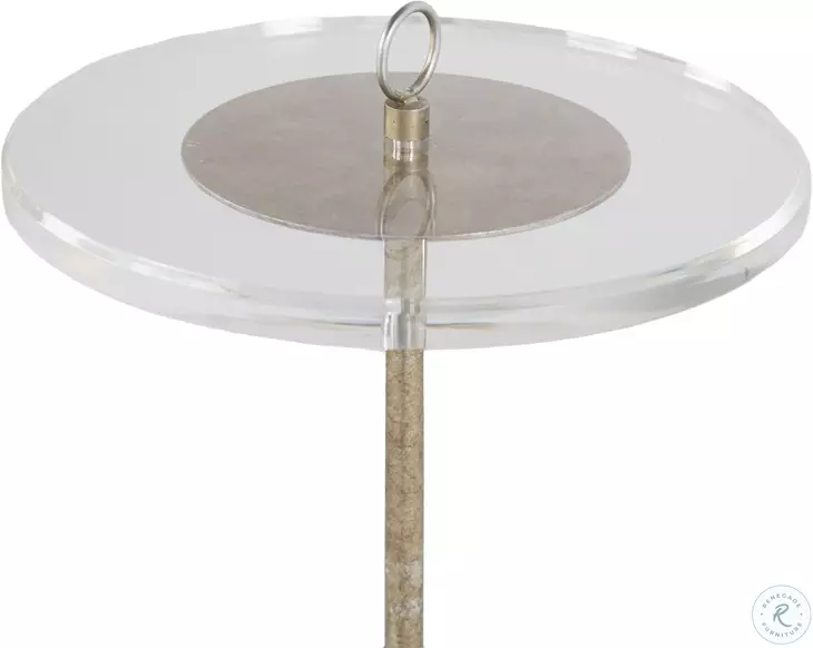 Lexi Champagne Metal Drinking Table