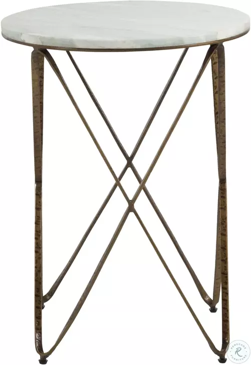 Phoenix Vintage Gold Side Table