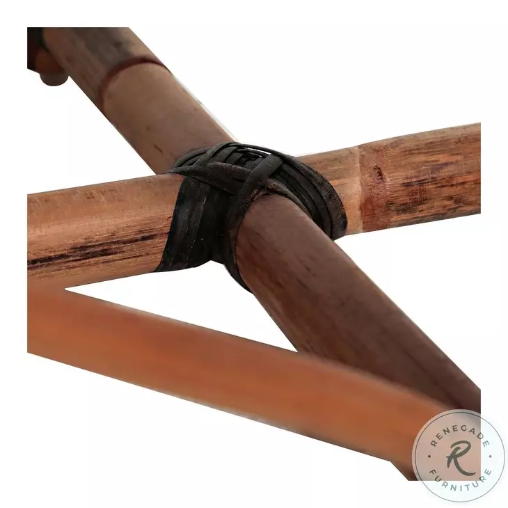 Bennet Black And Natural Rattan Stool