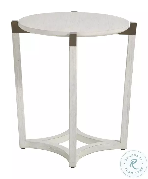 Millis Sesame White Side Table