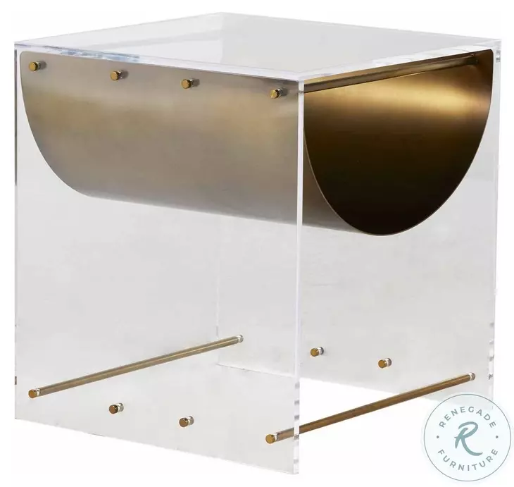 Skylar Mountain Brass Side Table