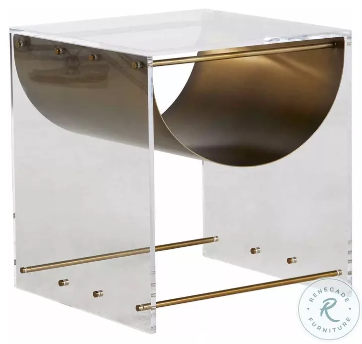 Skylar Mountain Brass Side Table