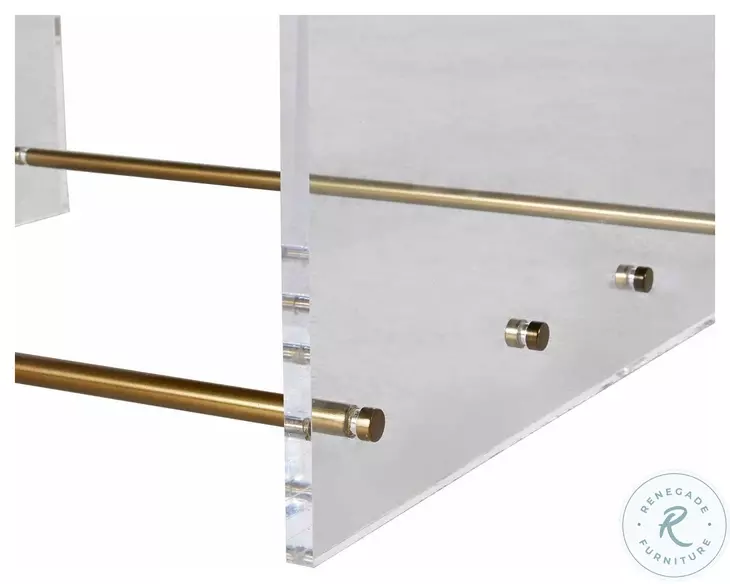 Skylar Mountain Brass Side Table