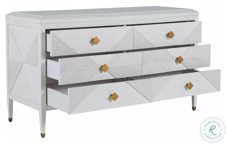 Julia Cerused White Chest