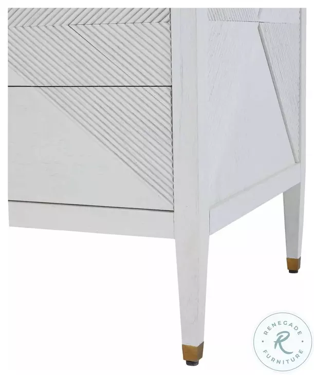 Julia Cerused White Chest