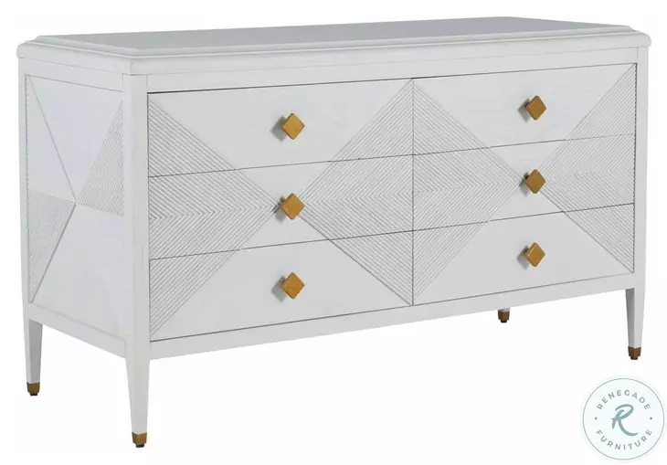 Julia Cerused White Chest