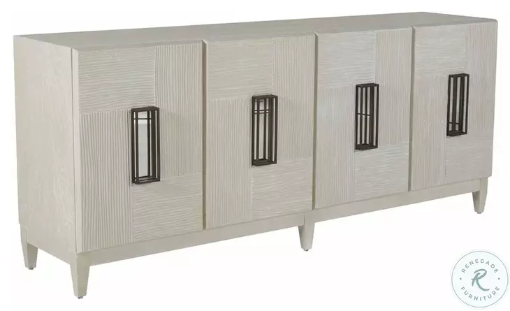 Tilden Cerused White Cabinet