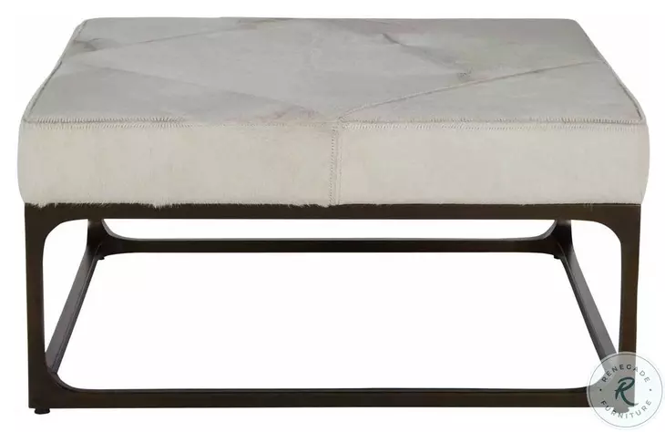 Melanie Natural Ivory Ottoman