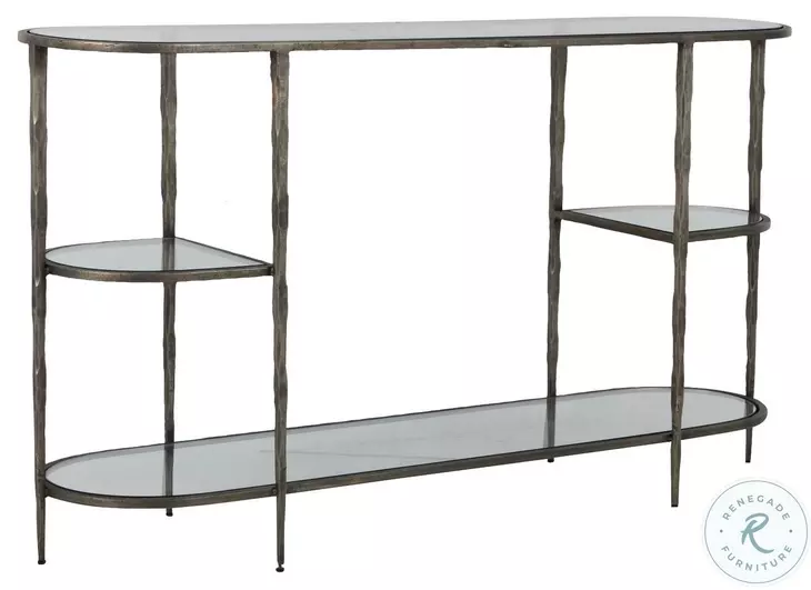 Wyeth Antique Nickel Console Table