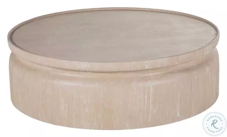 Marta Cerused Light Natural Coffee Table