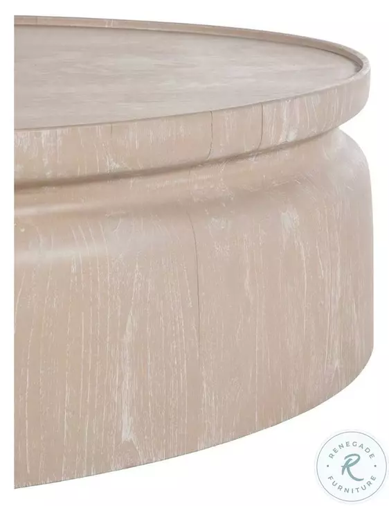 Marta Cerused Light Natural Coffee Table