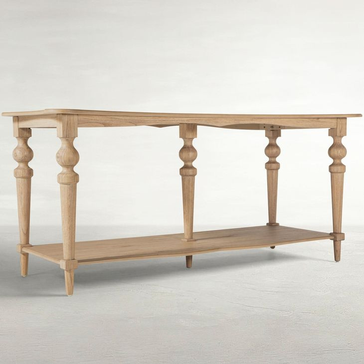 Nirvana Brushed Blonde Natural Console Table
