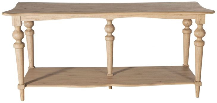 Nirvana Brushed Blonde Natural Console Table