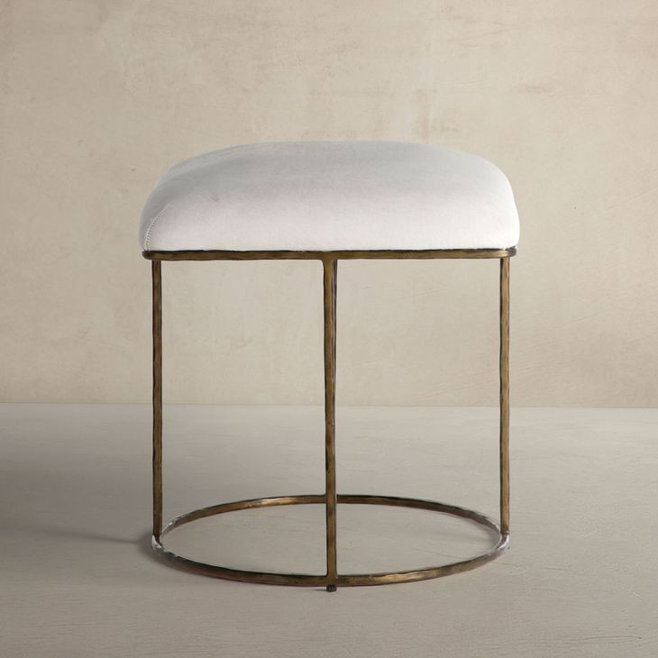 Lucas Natural Ivory Stool