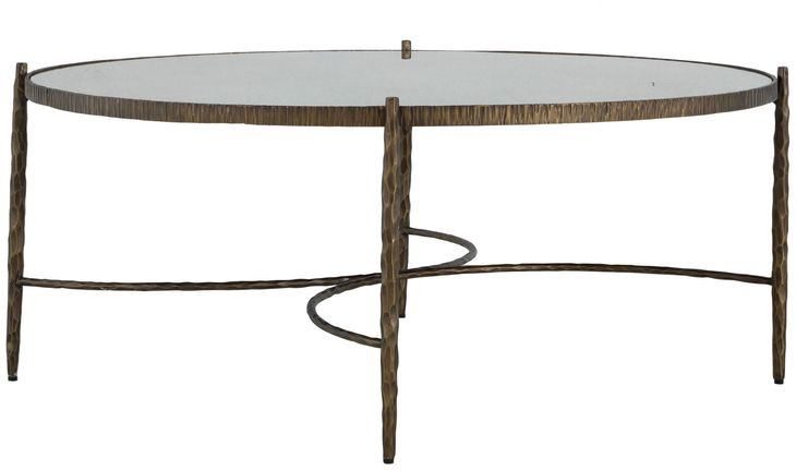 Lyra Aged Brass Coffee Table