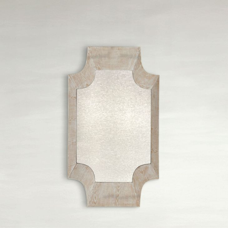 Farris White Arched Wall Mirror