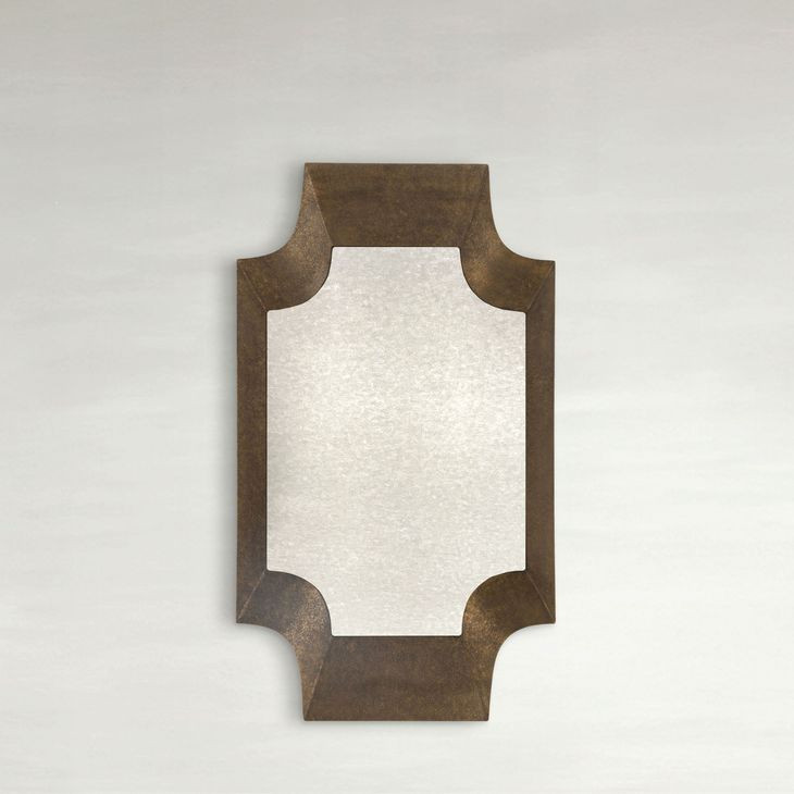 Farris Gilded Gold Arched Accent Mirror