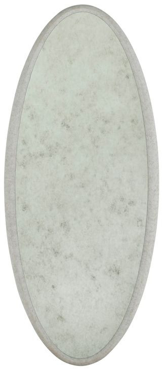 Daxon Textured White Oval Wall Mirror