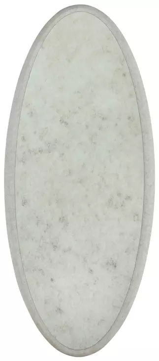 Daxon Textured White Oval Wall Mirror