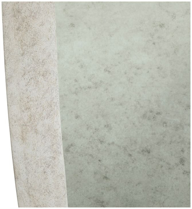 Daxon Textured White Oval Wall Mirror