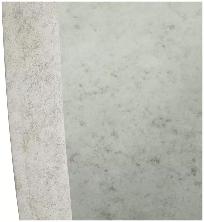 Daxon Textured White Oval Wall Mirror