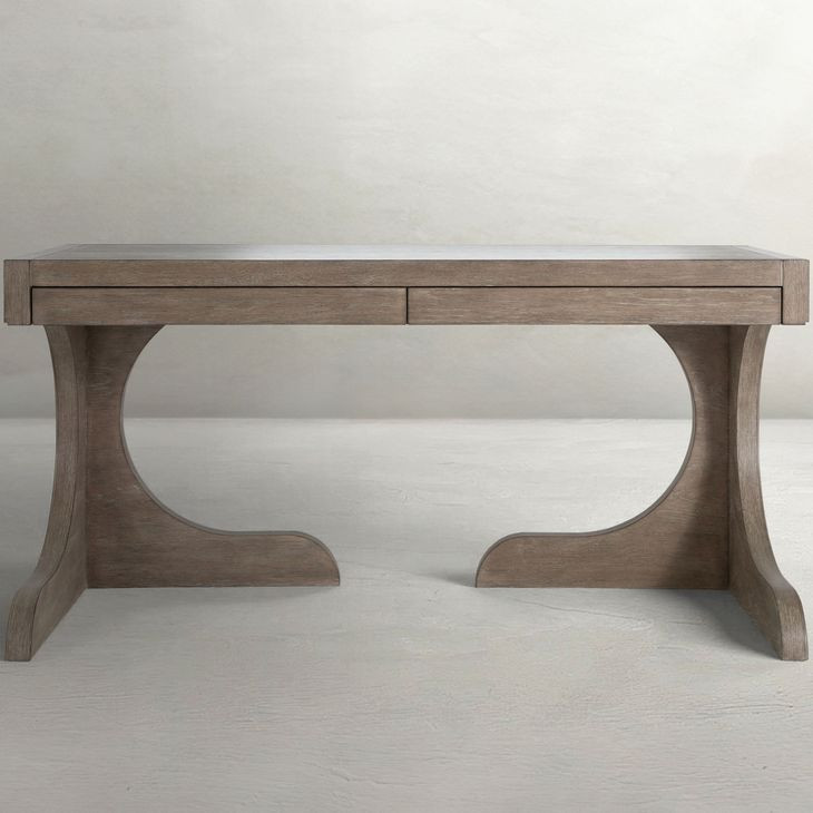 Carmen Brushed Gray 60" Writing Desk