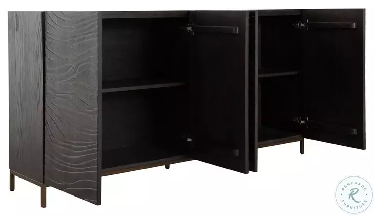 Oliver Natural Black Sideboard