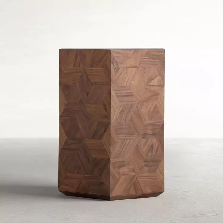 Santiago Natural Walnut Side Table