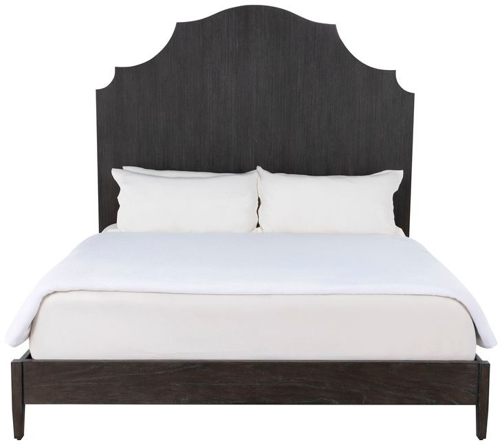 Princeton Cerused Forest Black King Panel Bed