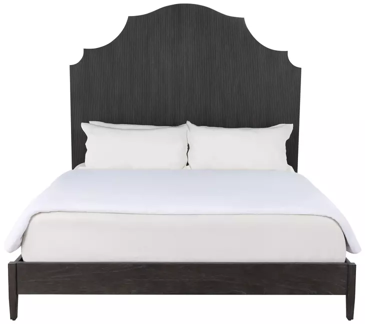 Princeton Cerused Forest Black King Panel Bed