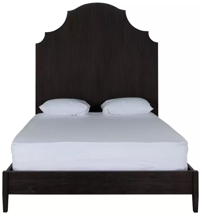 Princeton Cerused Forest Black Queen Panel Bed