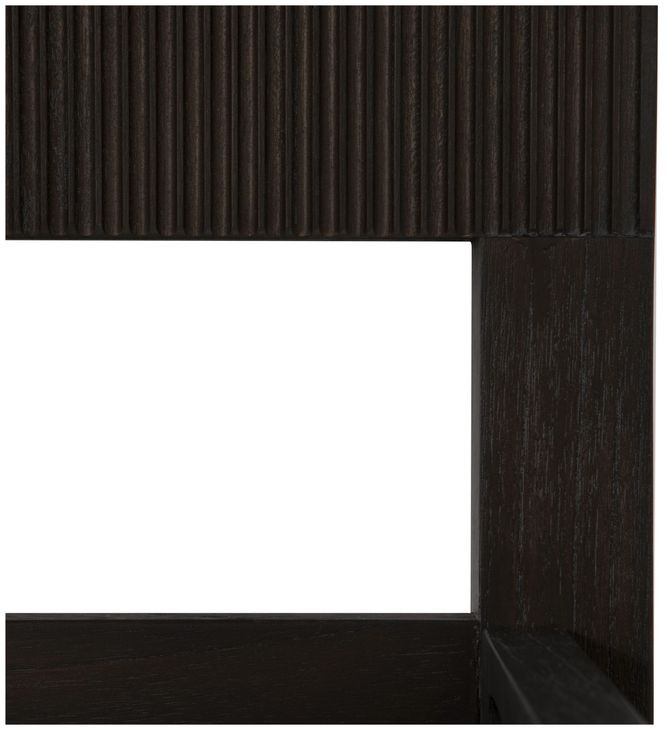 Princeton Cerused Forest Black Queen Panel Bed