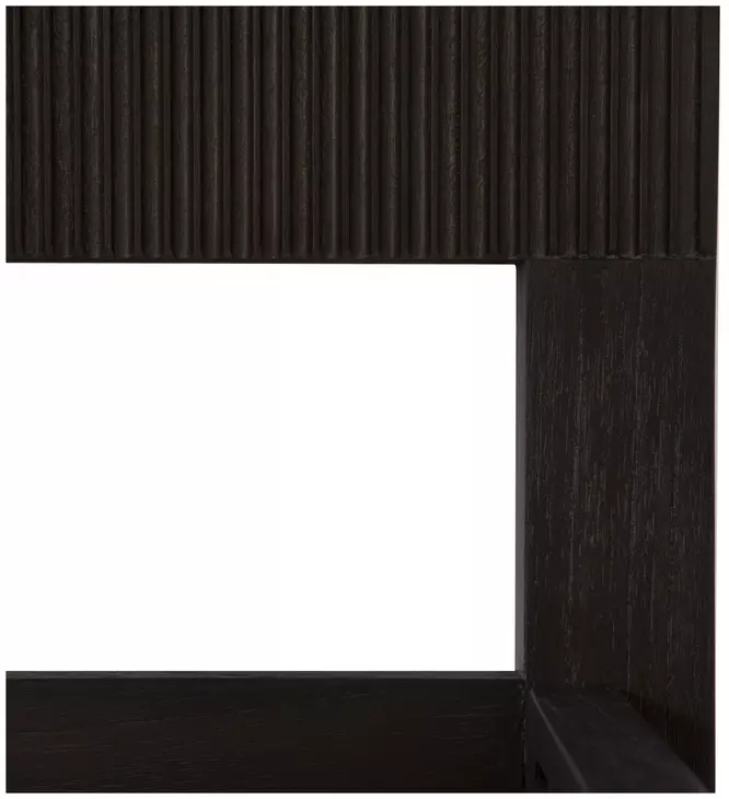 Princeton Cerused Forest Black Queen Panel Bed