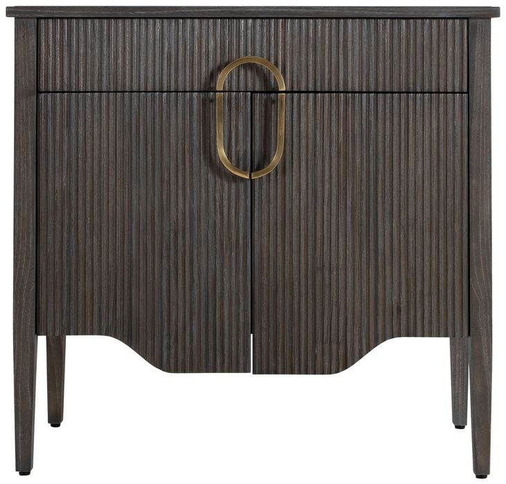 Darrius Cerused Ash 1 Drawer Nightstand