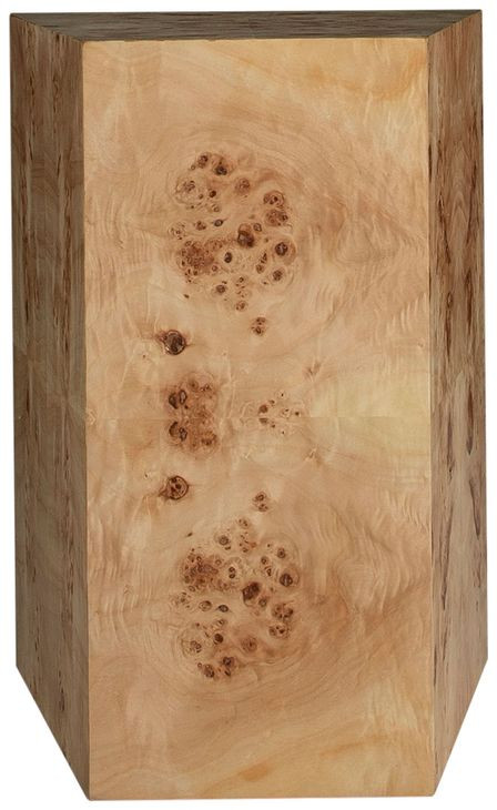 Alistair Maple Burl Rectangular Side Table