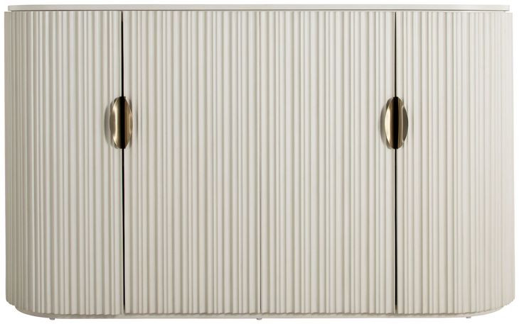 Isadora Sesame White 4 Door Sideboard