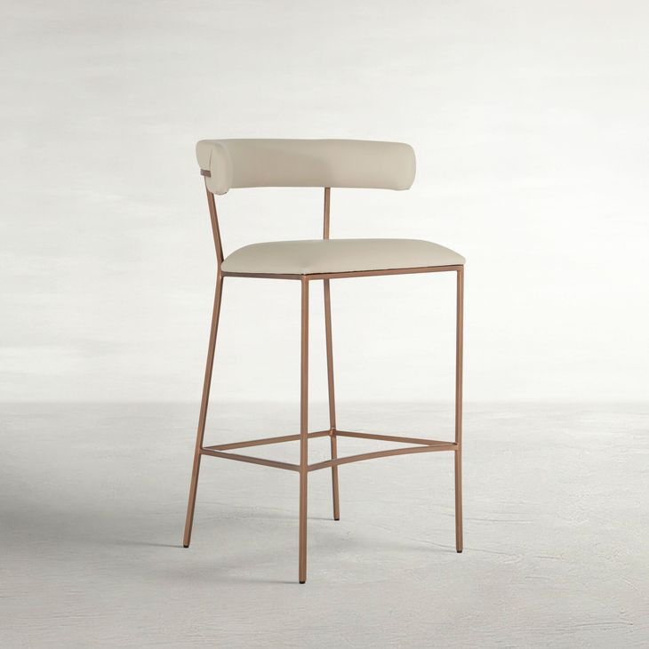 Matlock White Upholstered Bar Stool