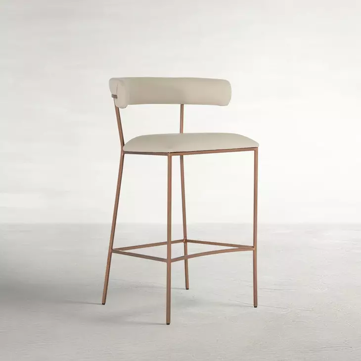 Matlock White Upholstered Bar Stool