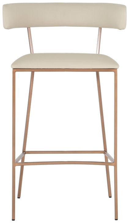 Matlock White Upholstered Bar Stool